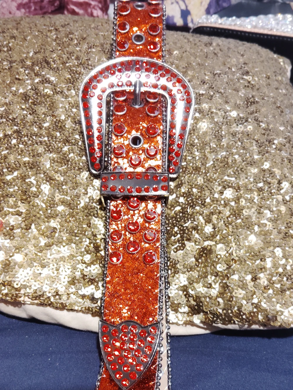 Bling 💎 Belts Bundle Deal Sparkling Rhinestone Women's Belt - Gold, Silver, Red